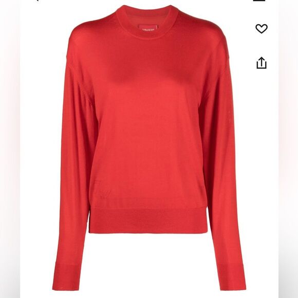 Zadig & Voltaire Emma cut-out-sleeves wool jumper Sweater NWT FLAWED - Picture 12 of 14